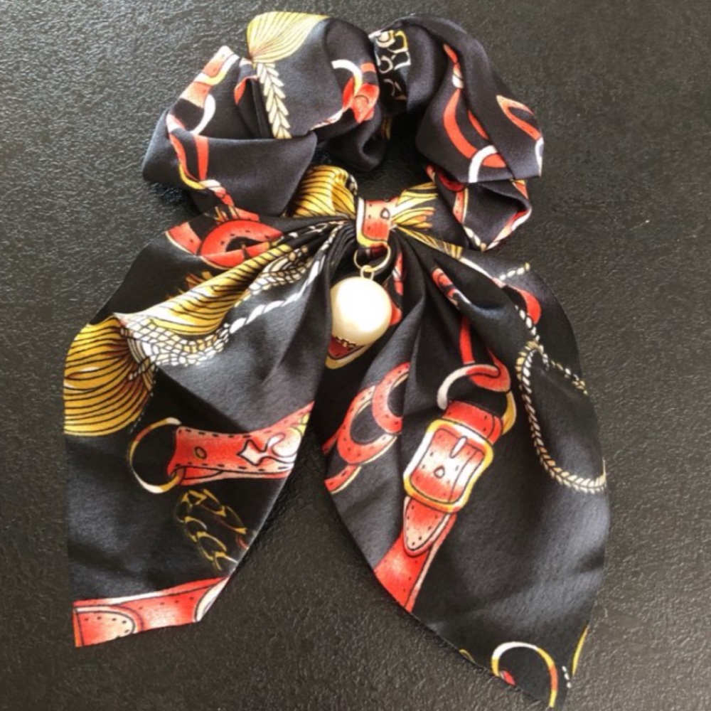 Chiffon Bowknot Silk Hair Scrunchies - Picture 2 of 4